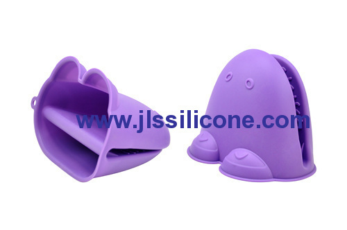 purple frog silicone oven mitts glove heat resistant pot holder