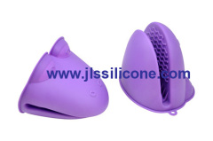 purple frog silicone oven mitts glove heat resistant pot holder