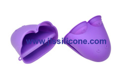 purple frog silicone oven mitts glove heat resistant pot holder