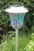 solar stake light mosaic