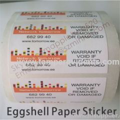 Ultra Destructible Vinyl Labels,Package Security Seals,Cargo Security Seals,Eggshell Paper Warranty Security Sticker