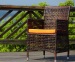 Small size outdoor wicker dining table and chairs