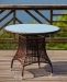 Small size outdoor wicker dining table and chairs