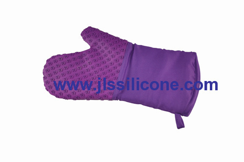 silicone and pattern silicone glove mitt and heat resistant pot holders