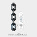 Stainless steel stud link anchor chain in rigging