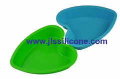 big heart silicong bakeware moulds