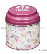 Dome lid chocolate tin box