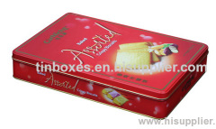 Large biscuit tin container