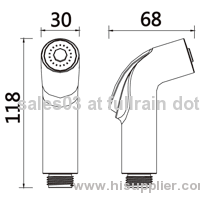 B1028-BN Brushed Nickel ABS Spray Head Bidet