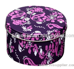 Small round chocolate Tin box