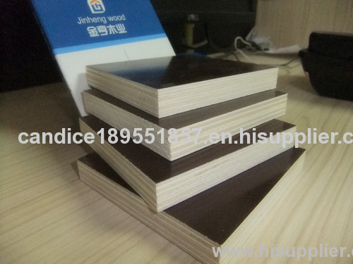 China waterproof melamine film faced press plywood