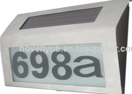 emergency doorplates solar light