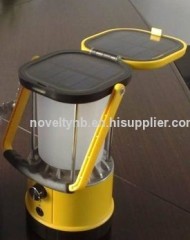 Plastic power solar camping lantern