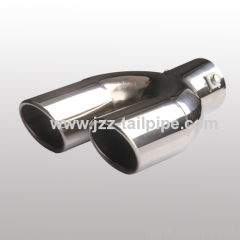 220mm length stainless steel twin tail pipe