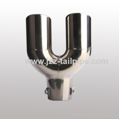 Salable universal automobile bolt-on exhaust tip