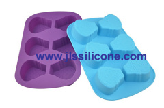 6 caup ice cream silicone bakeware moulds cake bake tray