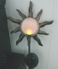 Solar wrought iron lamp