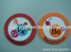 customd esign soft PVC cup pads