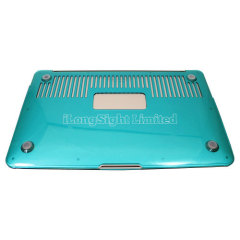 Straight line groove design Crystal Polycarbonate Plastic Protector Shell For 11-inch Macbook Air - Light Blue