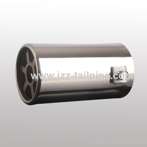 Round single automobile exhaust muffler pipe