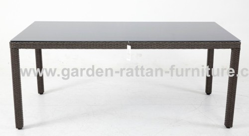 Outdoor rattan patio dining table 2 meter