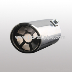 Bevel connection medium size car exhaust tip