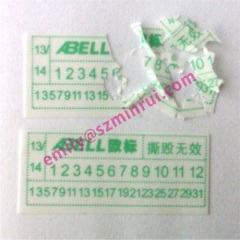Custom Printed Paper Warranty Seal Stickers with Dates,Warranty One Time Use Eggshell Stickers,Tamper Resistant Labels