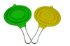 silicone kitchen colander and strainer with stainless steel handle