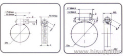 high quality American type hose clamps