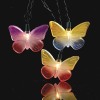 Outdoor metal butterfly garden string lights