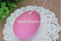 Cute protable wired egg mouse small optical mouse wired computer mouse