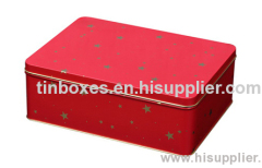 Biscuit tin box rectangular