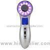 Handheld Facial Massager / Ultrasonic Skin Care Machine With Blue Red Light