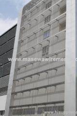 architecture woven wire mesh as curtain wall