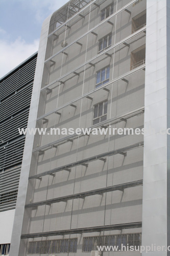 mesh cladding for building