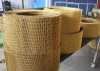 golden color woven mesh for building covering