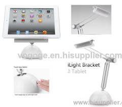 ipad display stand with touch switch lamp