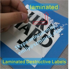 Laminated Eggshell Stickers Warranty