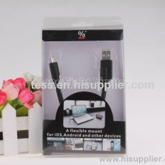 Black P/a Charging Cable For iPhone 4S iPhone 5 Samsung HTC Blackberry Sony