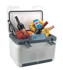 19.5L MINI Car Cooler Warmer Fridge Travel Food CONSOLE