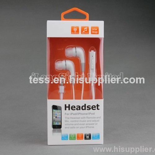 Colorful Earphone For iPhone 5 With Volume Control And Mic