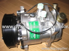 automotive ac compressor manufacturer in china sanden 5H11 with two charging parts