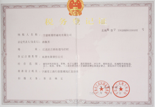 Honor certificate