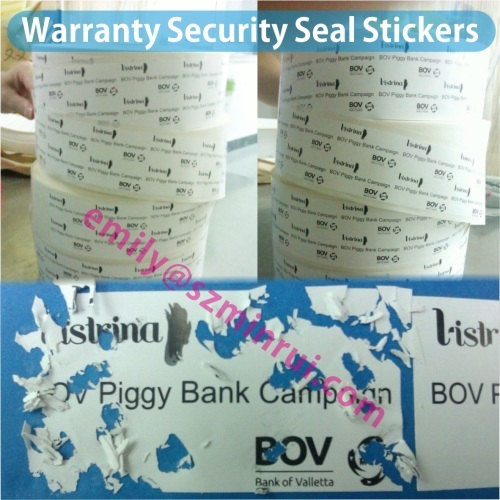 Destructible Package Security Seals