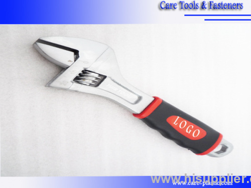 8"(200MM) Chrome Plated Adjustable Wrench With Soft Grip