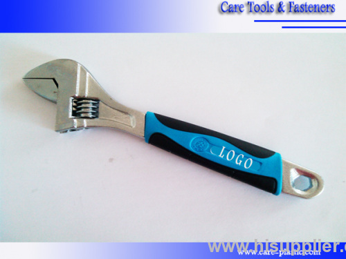 Adjustable wrench 6"(150mm) Chrome Plated with Rubber Handle