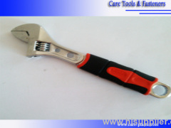 Adjustable spanner 10"(250MM) Chrome Plated With Soft Grip