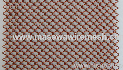 Round weave wire fabric coil drapery