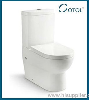 OT-6122 ceramic toilet bathroom toilet Washdown two piece toilet tank fittings