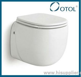 wall hung toilet water closet